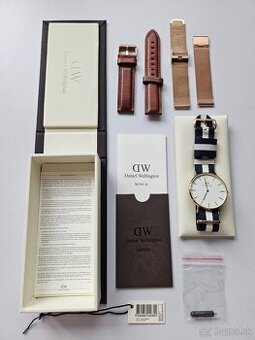 Daniel Wellington Glasgow 36 mm + 2 náhradné remienky