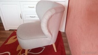 Elegantné kresielko textilné