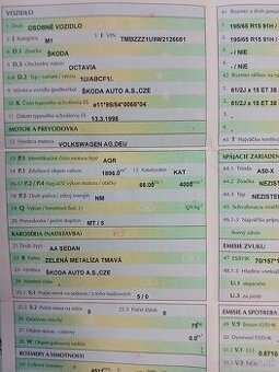 Motor Škoda, VW 1.9 TDI,kód AGR