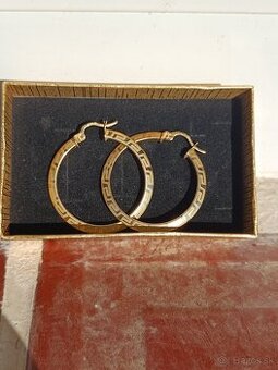 Zlate náušnice Taliansky vzor 585