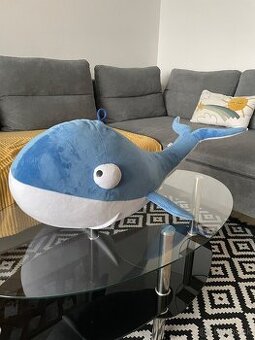 Veľká plyšová veľryba 75cm ako nová