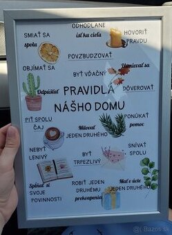 Pravidlá nášho dómu - zaramovany obraz