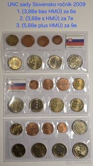 Set Slovensko 2009 UNC