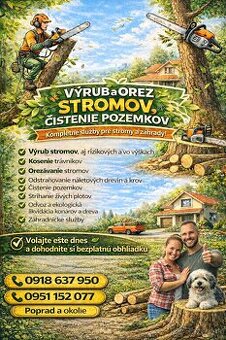 Kompletné služby v starostlivosti o stromy a záhradu