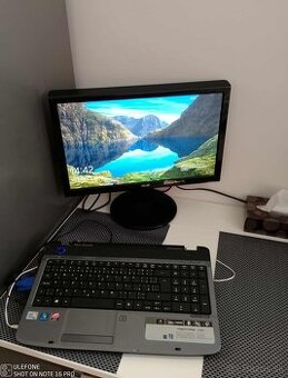 Notebook Acer prerobený na pc