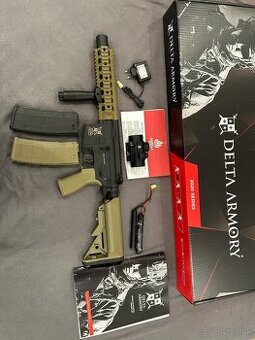 DA M4 AR15 8” silentOps bravo half tan