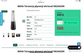 Plynový ohrievač propán - bután