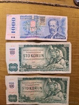 Predam Ceskoslovenske bankovky 1
