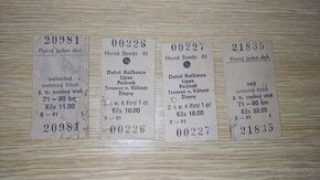 Retro lístky na vlak