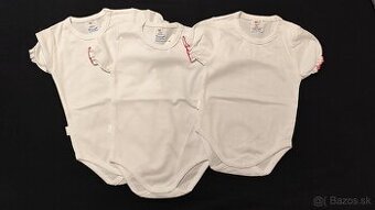 Biele dievčenské body 62/68 3ks