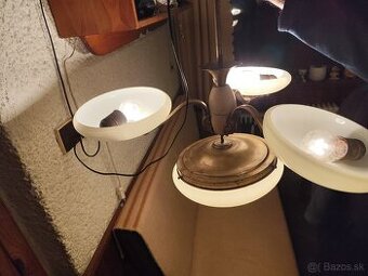 Predám starý zachovalý luster funkčný mosadz