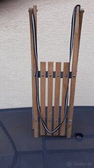 Retro drevené sánky