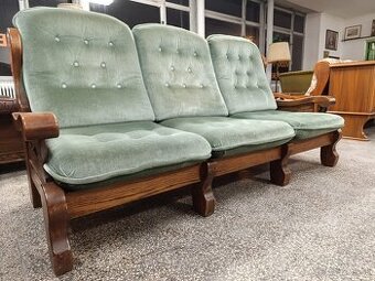 Rustikální sedačka, pohovka, gauč, masív