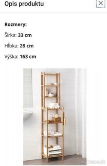 Ragrund IKEA bsmbusovy regál/polica