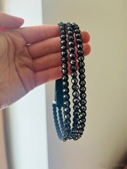 Swarovski čierny choker/náhrdelník alebo náramok s kryštálmi