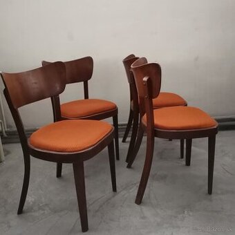 Retro stoličky Halabala Vintage Art Deco