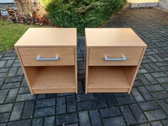 Nočný stolík 2x – stav AKO NOVÉ