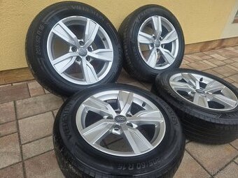 Originál hliníkové disky Audi R16 + letné pneu 205/60