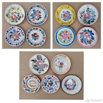 Krásne starožitné maľované taniere - kus po 20 euro