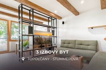 ALL INCLUSIVE | 3 IZBOVÝ BYT PRI MESTSKOM PARKU | TOPOĽČANY
