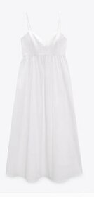Biele midi šaty Zara - 1