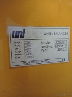 Vyvažovačka UNIMAX C99-01