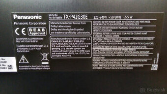 Plazma TV Panasonic VIERA TX-P42G30E