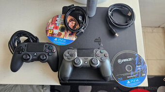 Sony Playstation 4 500GB + hry, káble, joypady