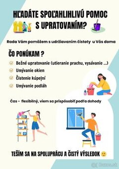 Ponúkam upratovacie služby
