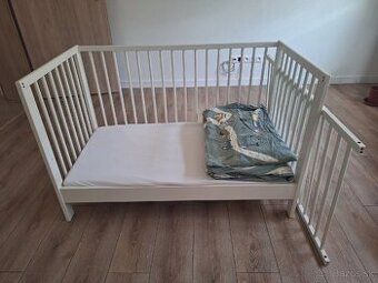 Detska postielka, matrac, perina, vankus, obliecky
