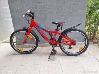 Predám detský bicykel 20kola Rock Machine cerveny
