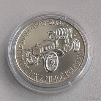 Strieborná 200 kč 2005 - Škoda Laurin Klement