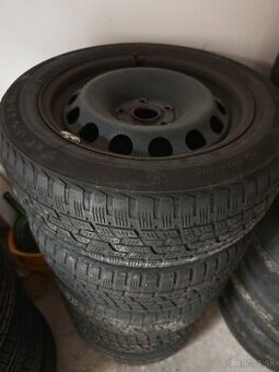 Predám plechové disky 16" 5x112 plus zimne pneu
