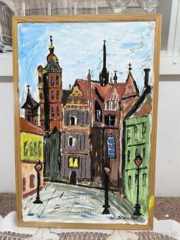 3 x Košice - maľba