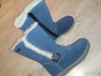 Nové kvalitné kožené čižmy veľ. 26 - 17cm zn. Richter