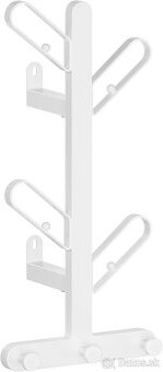 SONGMICS nástenný vešiak – 7 háčikov, perlová biela, nový