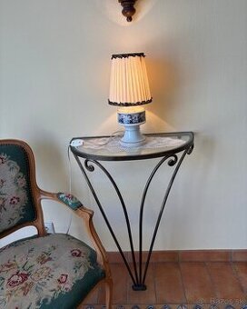 Nočná lmpa so vzorovaným porcelánovým podstavcom  Wallendorf