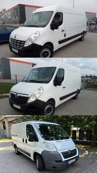 Prenájom dodávok L3,L2,L1