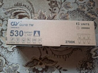 GU10 LED rôznych značiek, stmievateľné, rôzne lm, teploty