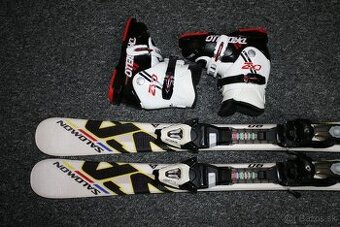 detské lyže salomon 90 cm , lyžiarky