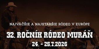 2x vstupenky na Ródeo Muráň 2026