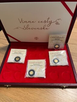 Zlatá medaila Vínne cesty na Slovensku 0,49g Au 999/1000