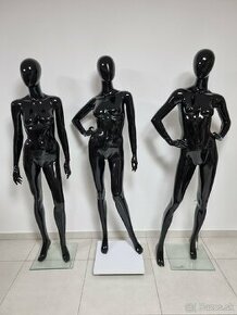 Dámska figurína čierna lesklá na predaj