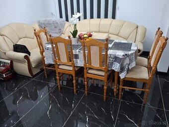 Predám jedálenský set – stôl + 6 stoličiek