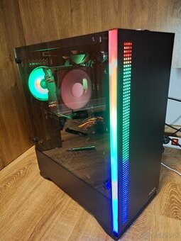 Hráčsky PC AMD 5600X, RX6600XT, 32GB RAM, 256GB NVMe+1TB HD