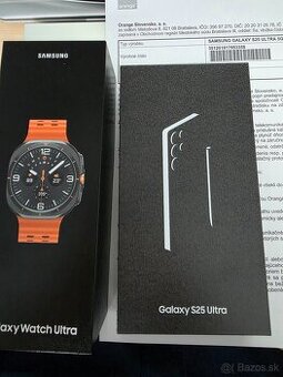 Predám Samsung S25 ultra 512GB+Galaxy Watch Ultra