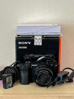 Sony Alpha A6300 + 16–50 mm + příslušenství