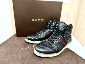 Gucci Guccisaima Leather Hight Top - Brown