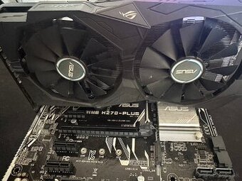 Predám set: i7‑6700 + ASUS H270 + RX 570 4GB