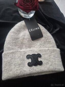 Céline čiapka sivá s logom